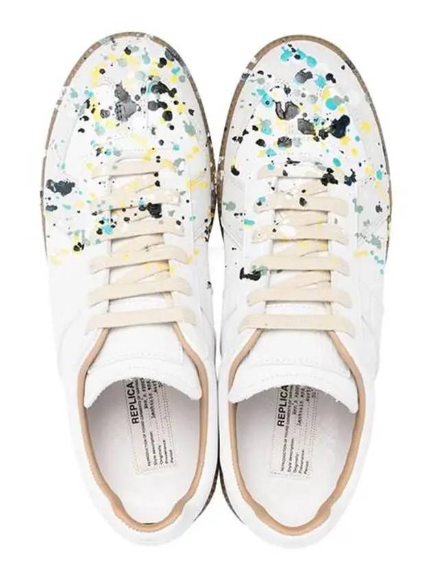 Replica Paint Drop Low Top Sneakers White - MAISON MARGIELA - BALAAN 4