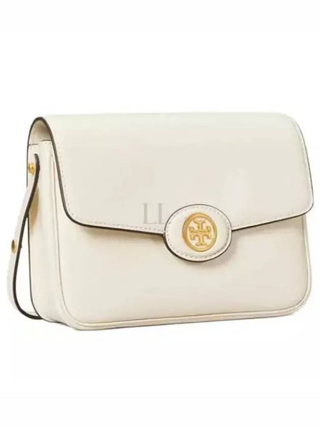 Robinson Spazzolato Convertible Logo Shoulder Bag White - TORY BURCH - BALAAN 2