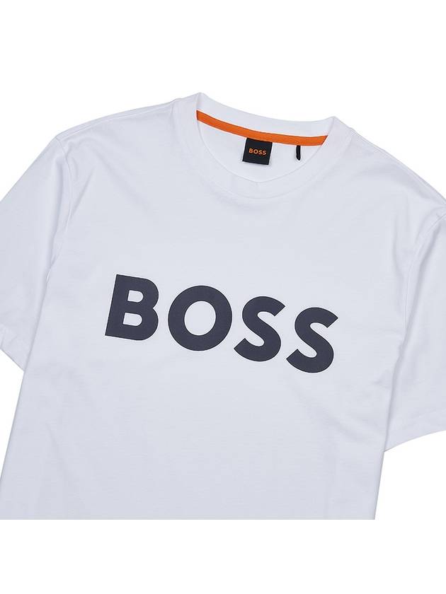 Logo Short Sleeve T-Shirt White - HUGO BOSS - BALAAN 4