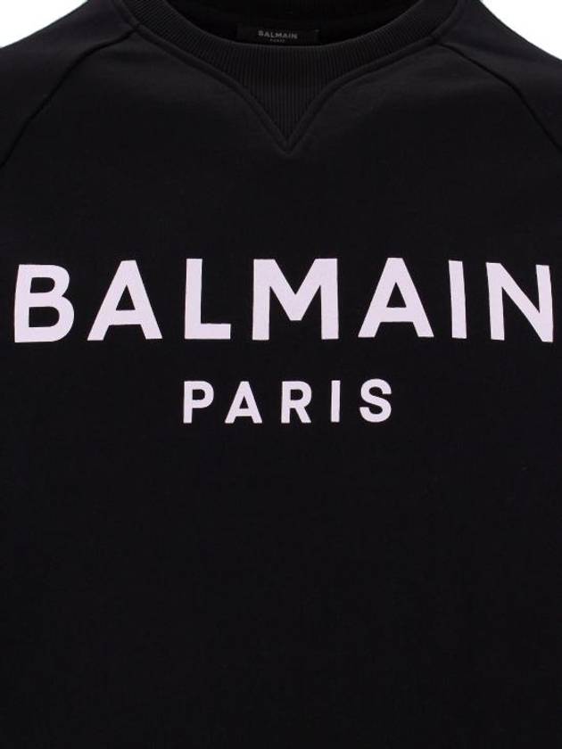 Logo Printing Sweatshirt Black - BALMAIN - BALAAN 4