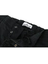 Cotton Canvas Straight Pants Black - STONE ISLAND - BALAAN 4