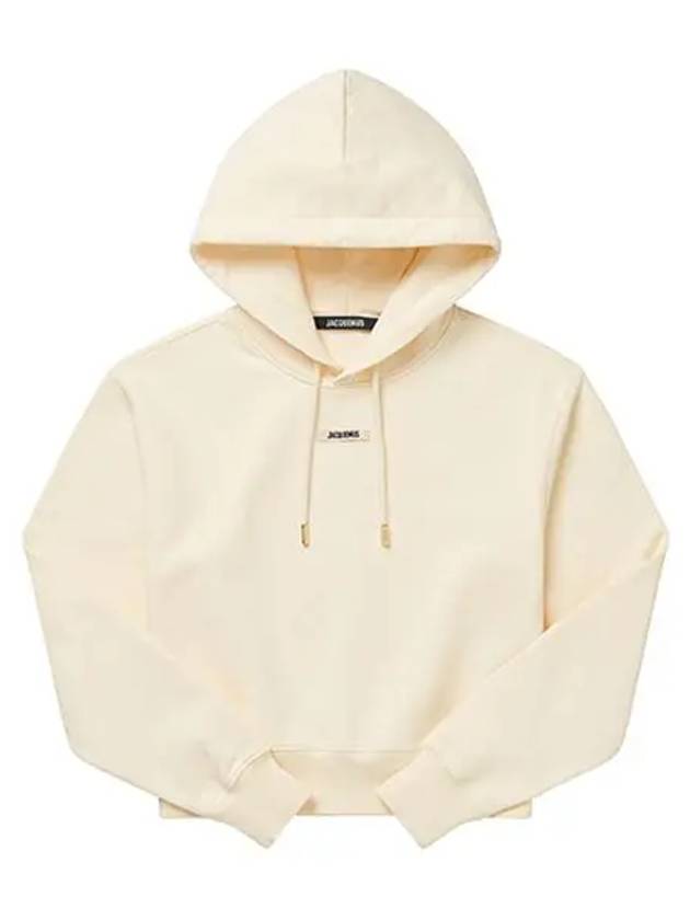 Le Sweatshirt Gros Grain Cotton Hoodie Light Beige - JACQUEMUS - BALAAN 4