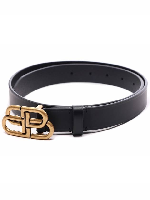 Women's BB Buckle Belt Black Gold - BALENCIAGA - BALAAN 4