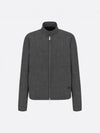 Micro Houndstooth Harrington Shape Blouson Jacket Grey - DIOR - BALAAN 2