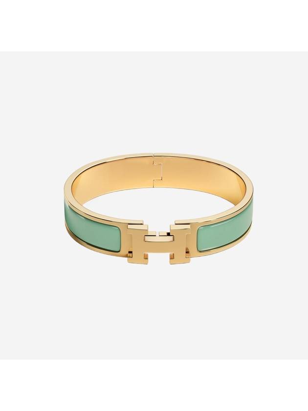 Clic H Bracelet Gold Aqua - HERMES - BALAAN 2