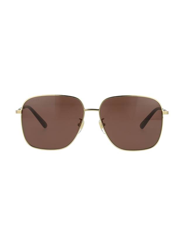 Eyewear Asian Fit Sunglasses Brown - GUCCI - BALAAN.