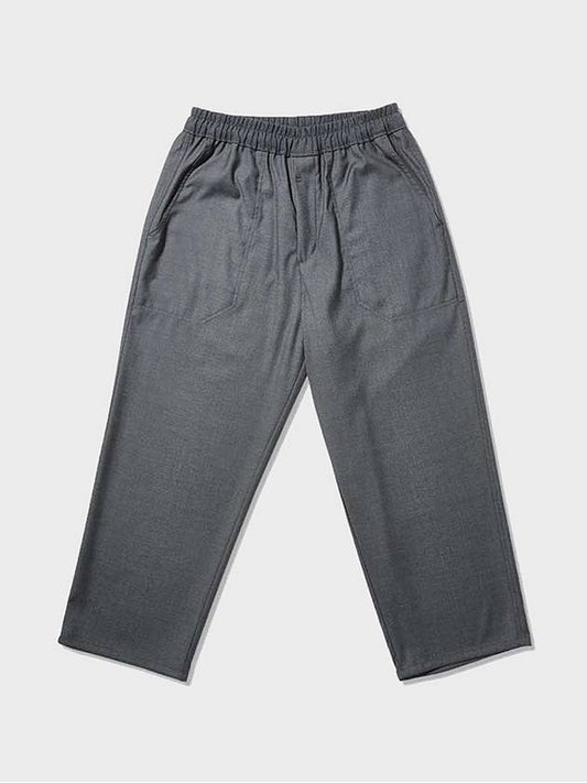 Pocket stitch wide banding pants charcoal gray - FFEFF STUDIO - BALAAN 2