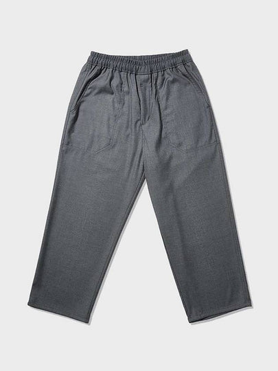 Pocket Stitch Wide Banding Pants Charcoal Grey - FFEFF STUDIO - BALAAN 2