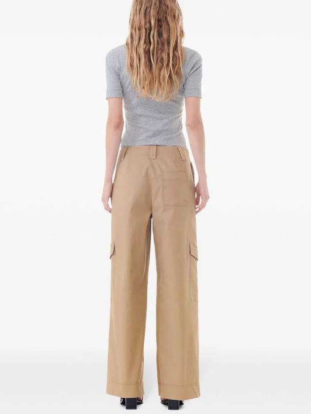 24FW straight pants F9292177 OCRE - GANNI - BALAAN 5