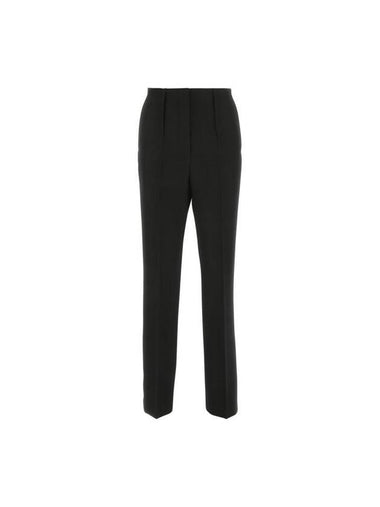 Women's Grande Poudre Wool Cigarette Pants Black - FENDI - BALAAN 1