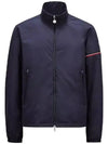 Ruinette Logo Patch Nylon Zip Up Jacket Navy - MONCLER - BALAAN 2