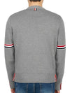 Milano Stitch Sprite Armband Cotton V-neck Cardigan Light Grey - THOM BROWNE - BALAAN 6