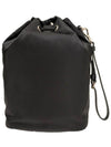 Re-Nylon Drawstring Pouch Black - PRADA - BALAAN 4