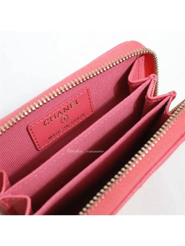 Classic zipper card wallet pink AP0216 Y33352 NN272 - CHANEL - BALAAN 8