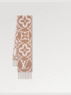 LV Medallion Monogram Wool Scarf Rose Beige - LOUIS VUITTON - BALAAN 2