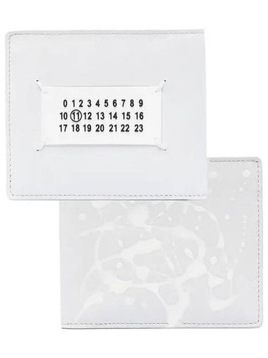 Maison Margiela Numbered Spray Printing Half Wallet White S35UI0435 P0548 H8600 - MAISON MARGIELA - BALAAN 1