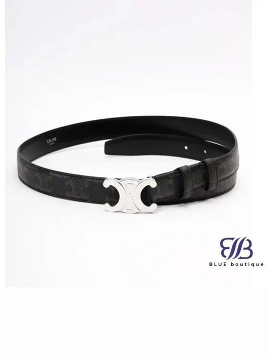 Triomphe Canvas Belt Black - CELINE - BALAAN 2