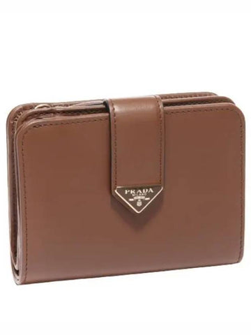 leather bifold wallet women - PRADA - BALAAN 1