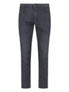 J06 Light Wash Slim Fit Jeans Black - EMPORIO ARMANI - BALAAN 2