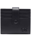 V Logo Signature Card Wallet Black - VALENTINO - BALAAN 2