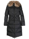 Busard Long Hooded Fur Down Padding Black - MONCLER - BALAAN 2