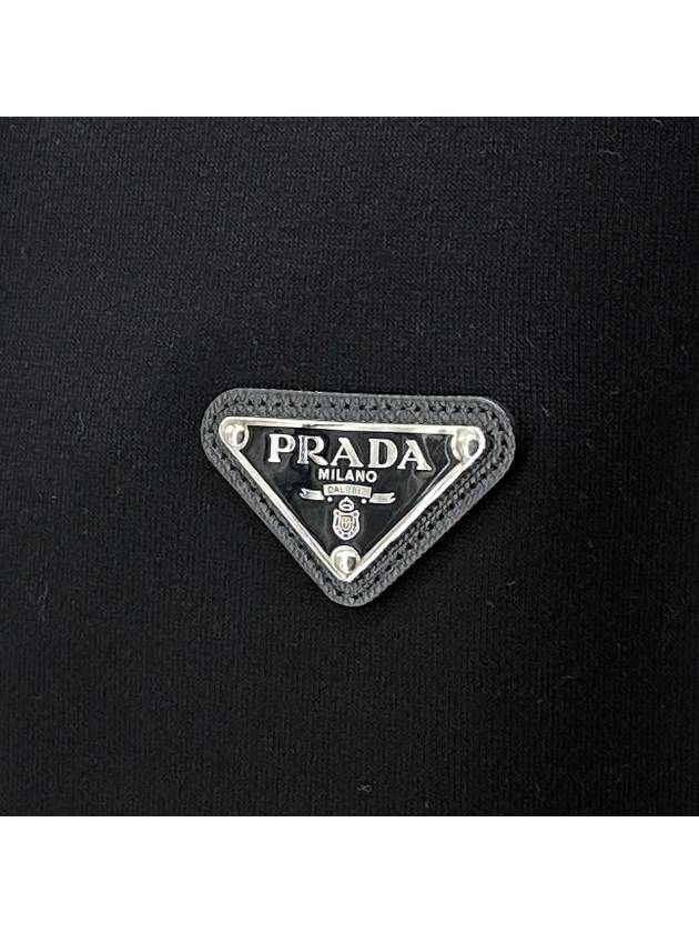 Reversible triangle logo double sided hooded jumper UJL41B - PRADA - BALAAN 6