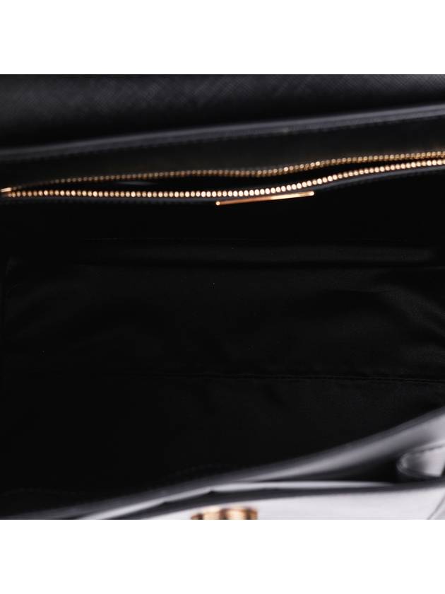 Ferragamo black gold top handle carry shoulder bag - SALVATORE FERRAGAMO - BALAAN 9