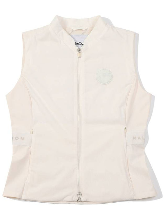 Light weight padded vest IVORY WOMAN - MALBON GOLF - BALAAN 1