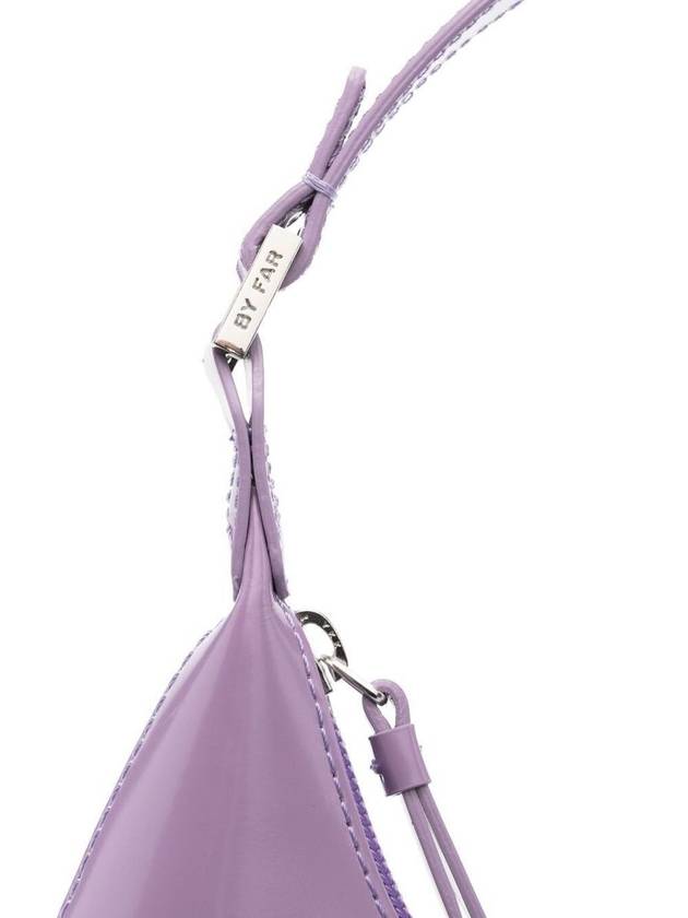 'Baby Amber' Light Purple Shoulder Bag In Shiny Leather Woman By Far - BY FAR - BALAAN 3