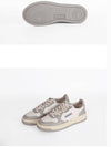 Medalist Leather Low Top Sneakers Grey White - AUTRY - BALAAN 6