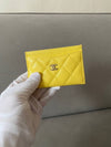 Classic card slot card holder caviar yellow gold plated AP0213 - CHANEL - BALAAN 8