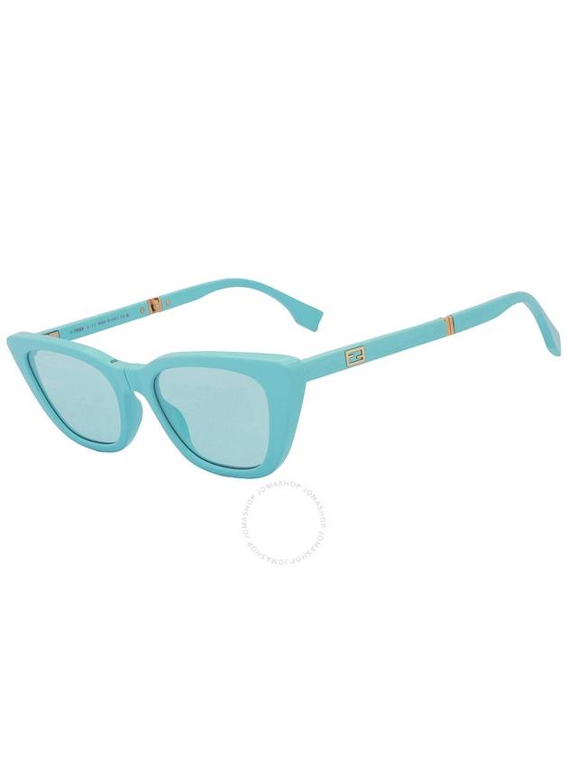 Fendi Blue Logo Folding Cat Eye Ladies Sunglasses FE40089I 90X 53 - FENDI - BALAAN 3