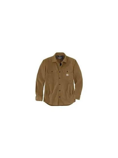 Relaxed Fit Canvas Fleece Lined Shirt Jac 105419 B33 Jacket - CARHARTT - BALAAN 1