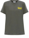 Love Club Organic Cotton Short Sleeve T-Shirt Grey - GANNI - BALAAN 2