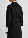 Arona Belt Virgin Wool Single Coat Black - MAX MARA - BALAAN 4