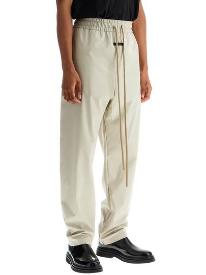 wide leg nylon track pants in cement - FEAR OF GOD - BALAAN 2