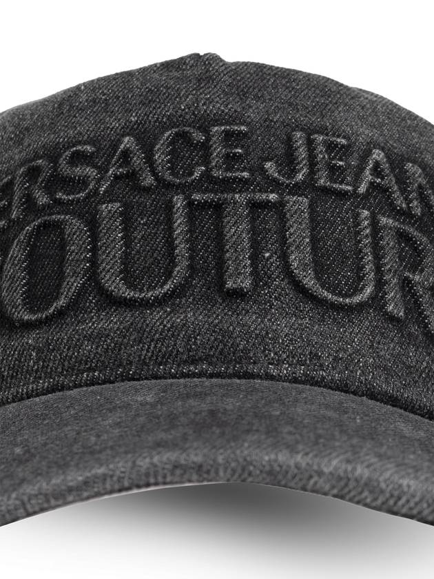 Versace Jeans Couture Denim Cap, Men's, Grey - VERSACE - BALAAN 4