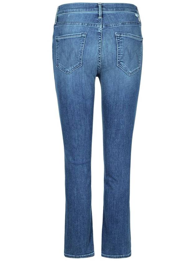 Mother 'Mid Rise' Blue Cotton Blend Jeans - MOTHER - BALAAN 3