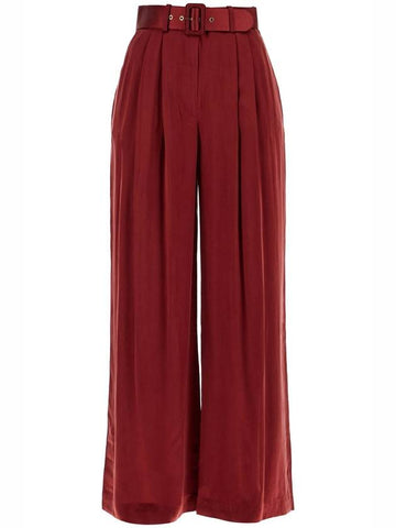 silk satin palazzo pants in nine - ZIMMERMANN - BALAAN 1