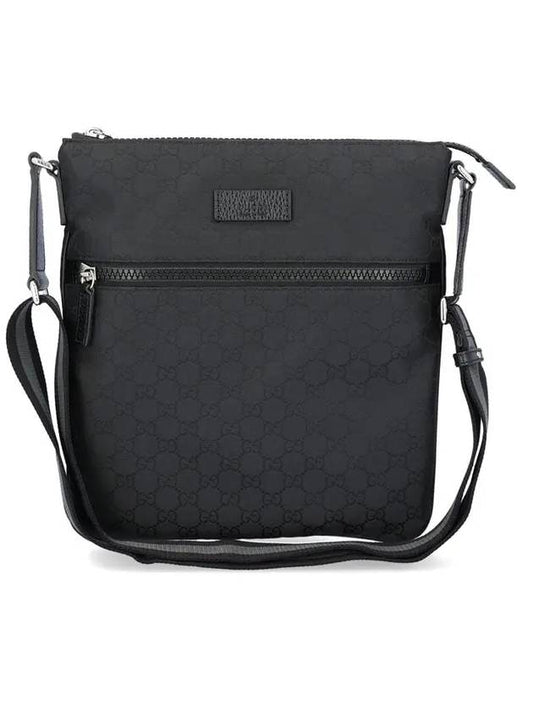 Microsima Logo Nylon Cross Bag Black - GUCCI - BALAAN 1