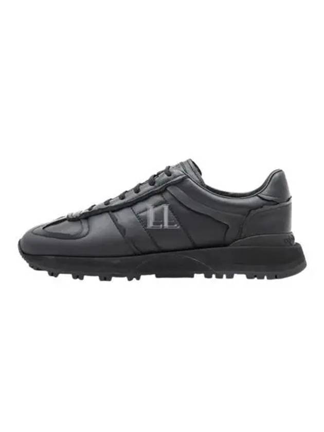 5050 Runner Leather Low Top Sneakers Black - MAISON MARGIELA - BALAAN 2