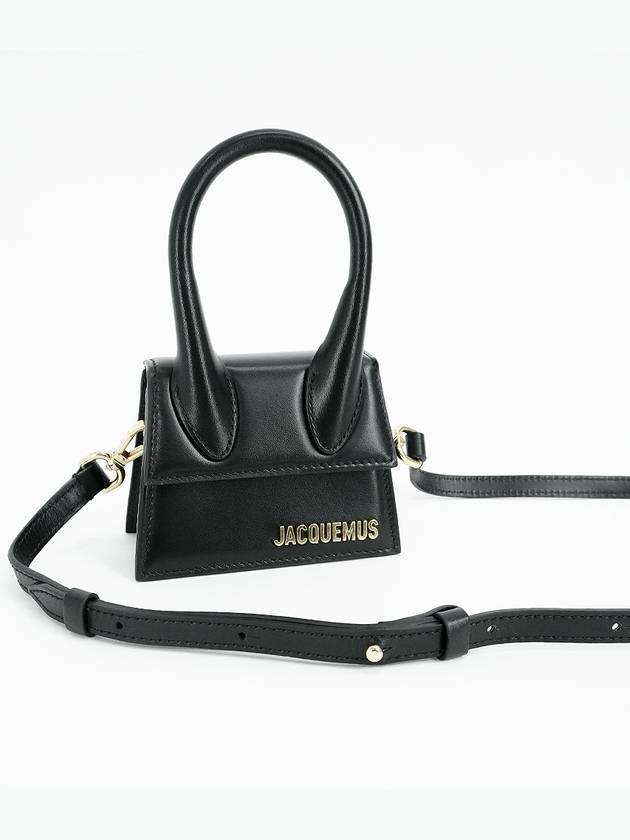 Jacquemus Le Chiquito mini bag cross leather black 21H213BA0013000 - JACQUEMUS - BALAAN 4