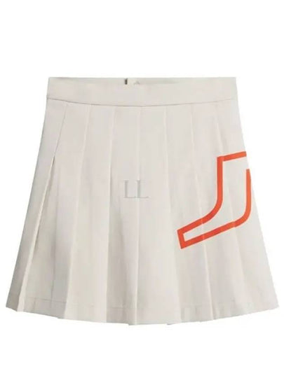 Naomi Pleated Skirt Almond Milk - J.LINDEBERG - BALAAN 2