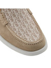 Homme Granville GRANVILLE Oblique Suede Jacquard Loafer Beige - DIOR - BALAAN.