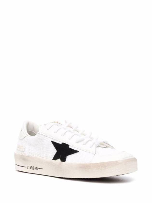 Star Patch Lace Up Low Top Sneakers White - GOLDEN GOOSE - BALAAN 3