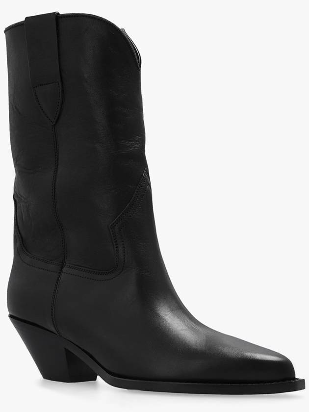 Isabel Marant ‘Dahope’ Leather Cowboy Boots, Women's, Black - ISABEL MARANT - BALAAN 4