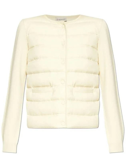 Mix Padded Jacket Ivory 9B000 06 M1131 004 - MONCLER - BALAAN 1