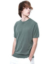 Men s LBRHK GN Linen Basic Round Half Knit Green - CHANCE'S NOI - BALAAN 7