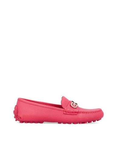 Gancini Driving Shoes Pink - SALVATORE FERRAGAMO - BALAAN 1