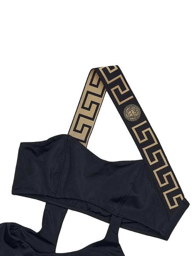 Cut Out One Piece Swimsuit Black - VERSACE - BALAAN 4